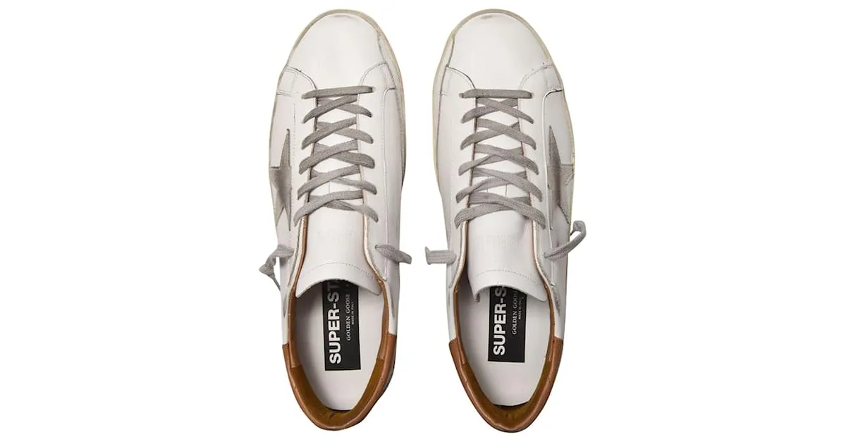 Golden Goose Deluxe Brand Super-Star Sneakers - Golden Goose - Multi - Cuero Blanco 