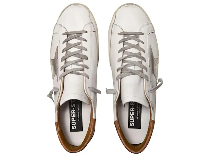 Golden Goose Deluxe Brand Super-Star Sneakers - Golden Goose - Multi - Cuero Blanco 