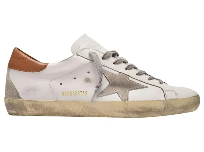 Golden Goose Deluxe Brand Super-Star Sneakers - Golden Goose - Multi - Cuero Blanco 