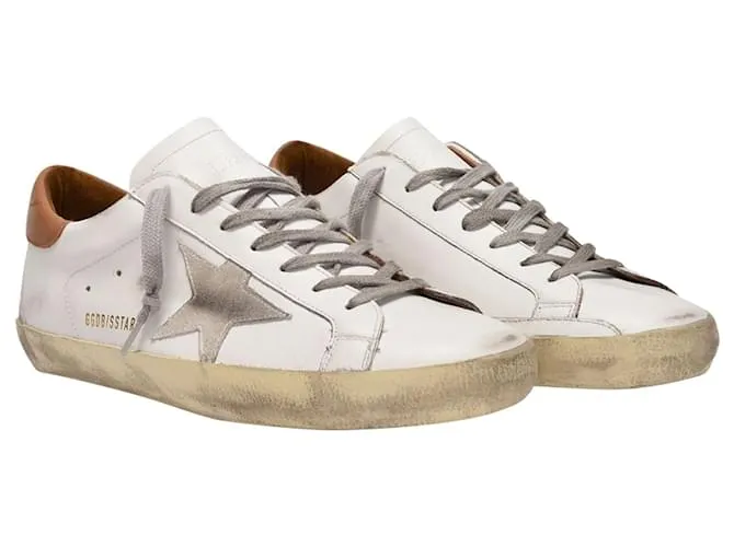 Golden Goose Deluxe Brand Super-Star Sneakers - Golden Goose - Multi - Cuero Blanco 